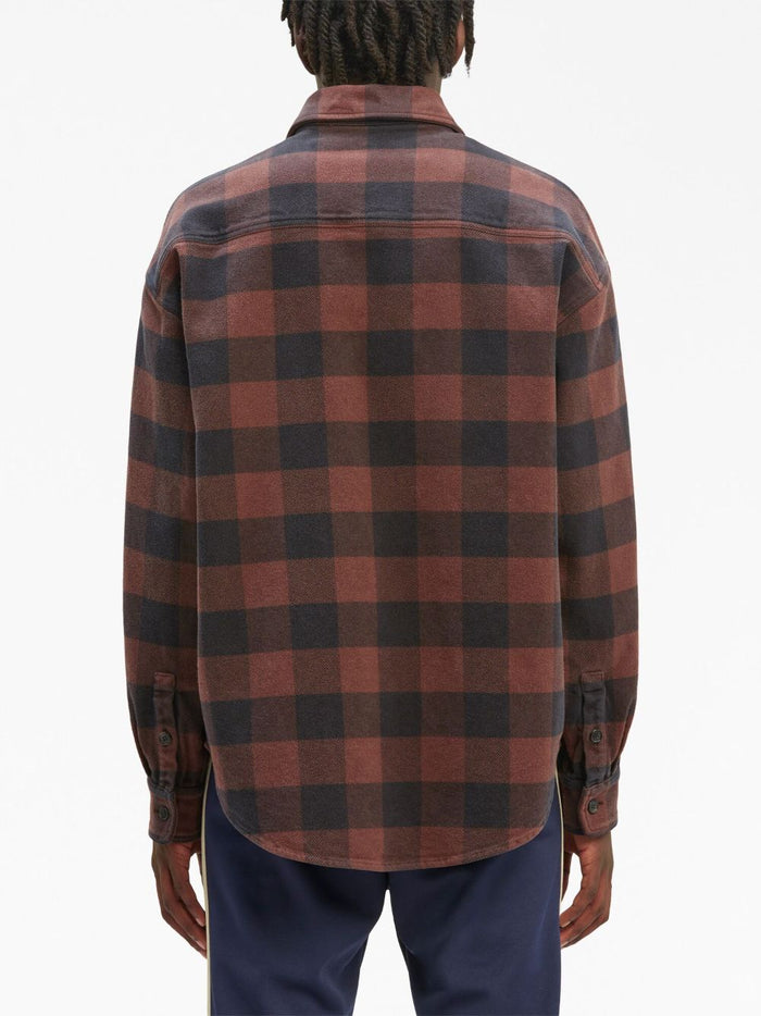Palm Angels Shirts Brown Cotton