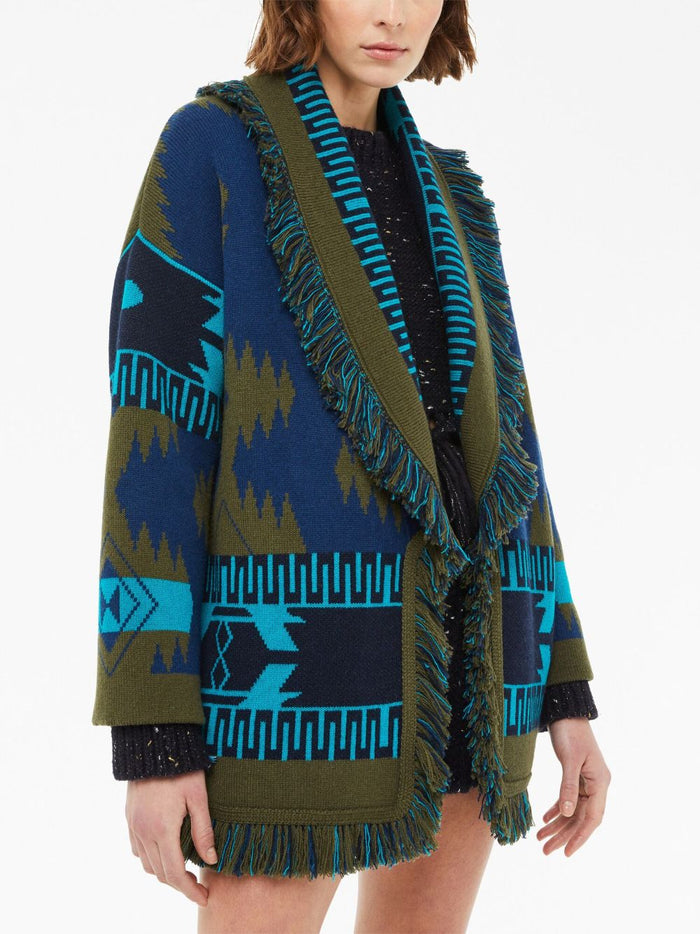 Alanui Sweaters Blue Cashmere