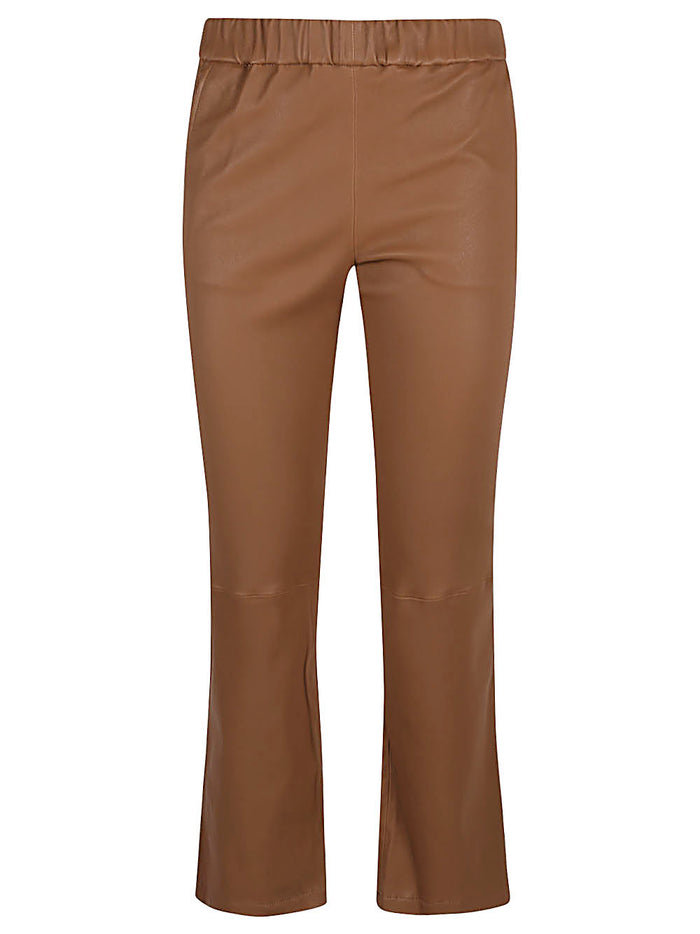 Enes Trousers Camel Nappa Elastane