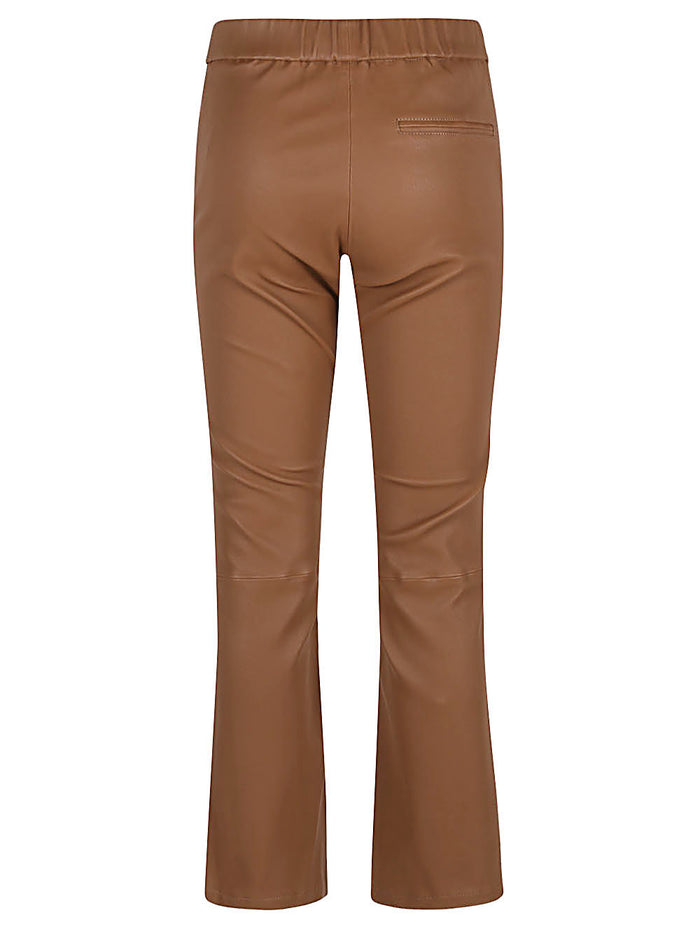 Enes Trousers Camel Nappa Elastane
