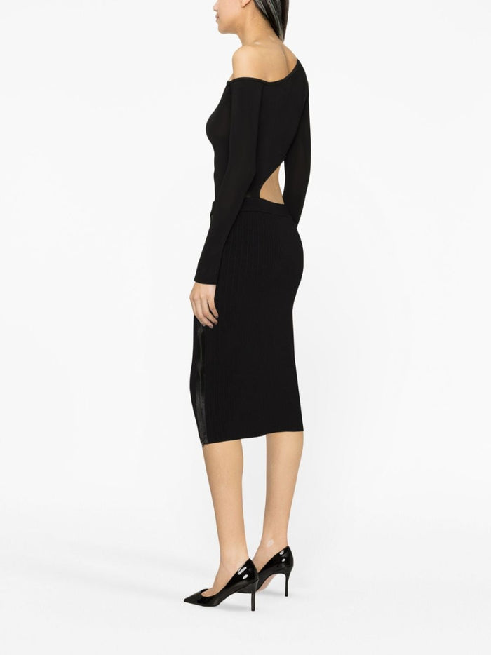 Tom Ford Skirts Black Silk Polyester Polyamide
