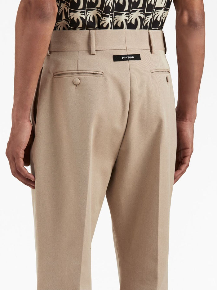 Palm Angels Trousers Beige Lining: Cotton Outer