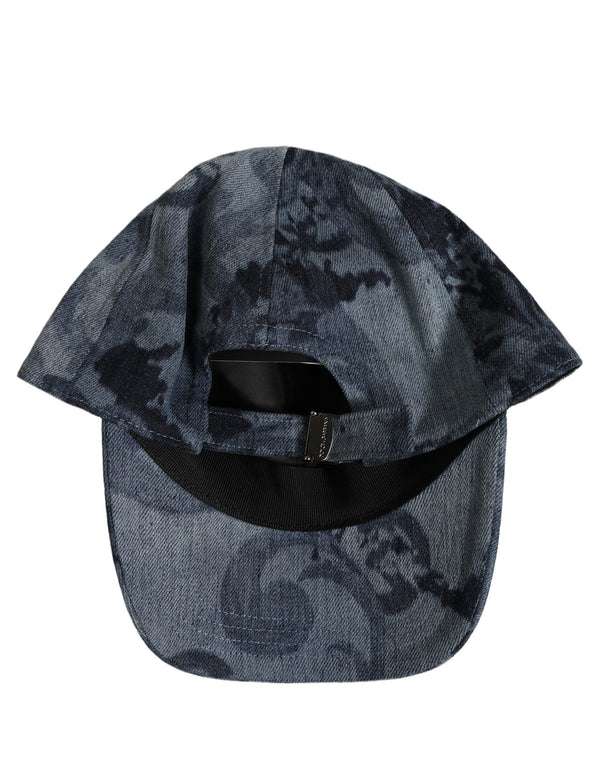 Dolce & Gabbana HAT10054 97% Cotton baseball cap in blue