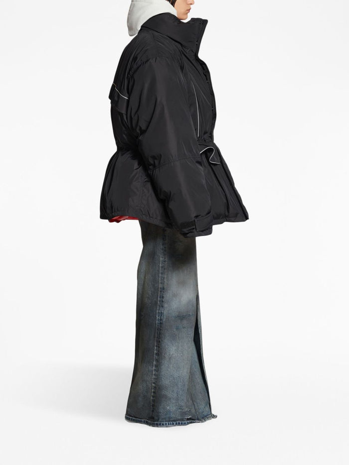 Balenciaga Coats Black Polyamide