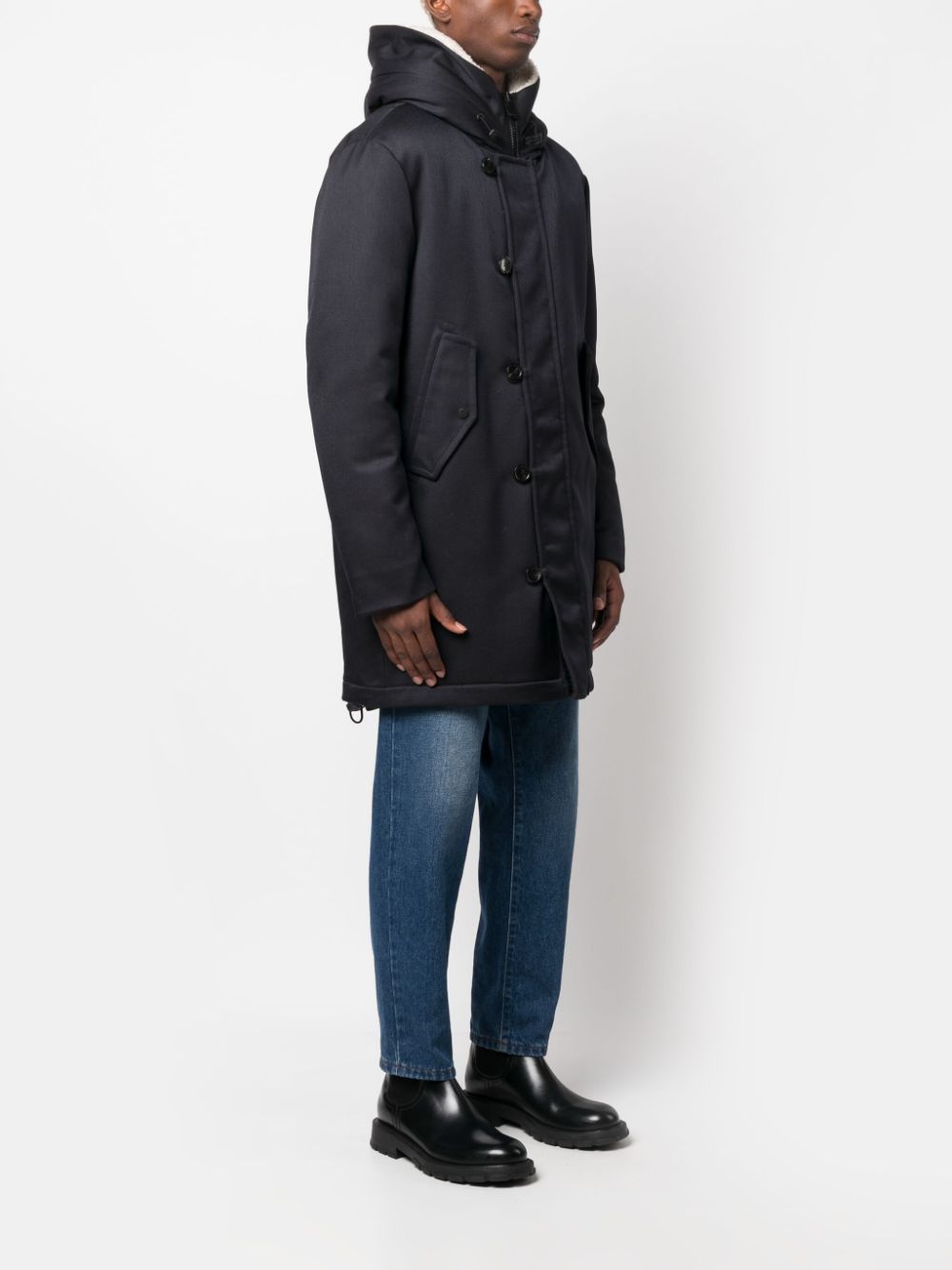 Peuterey Coats Blue Wool