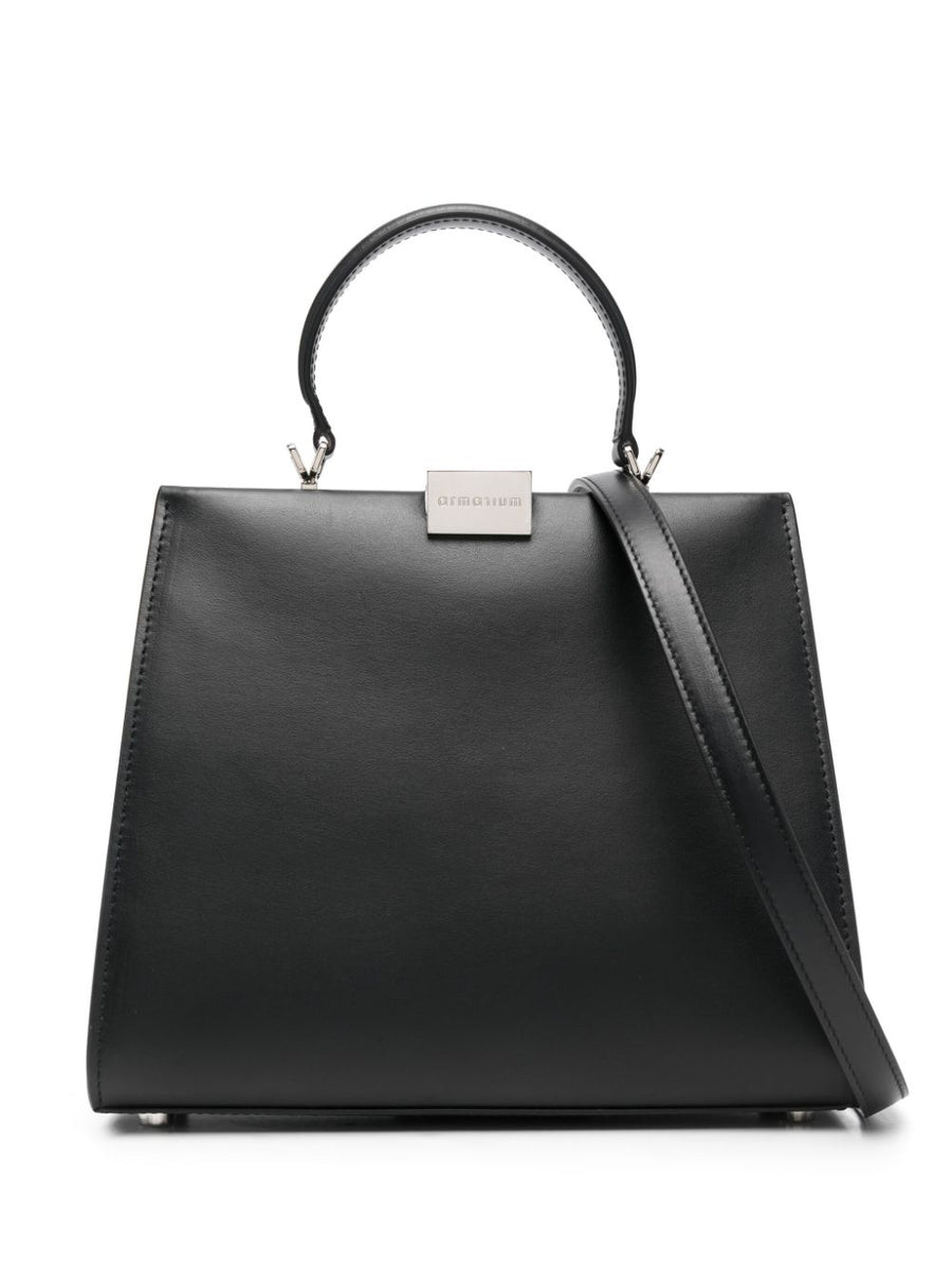 Armarium logo-plaque leather tote bag