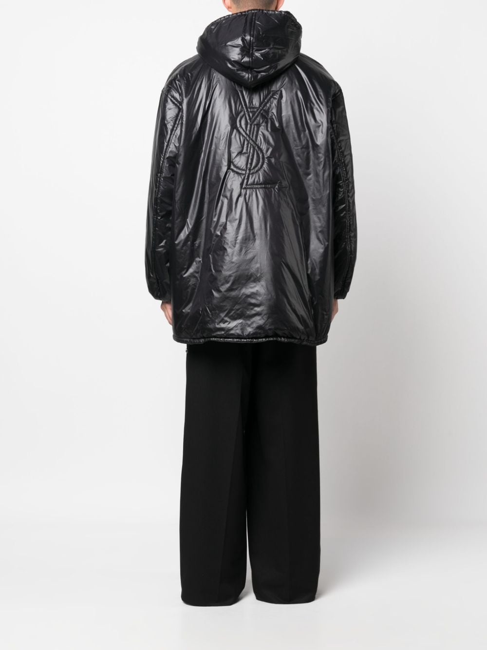 Saint Laurent Coats Black Polyamide Lining: Polyester