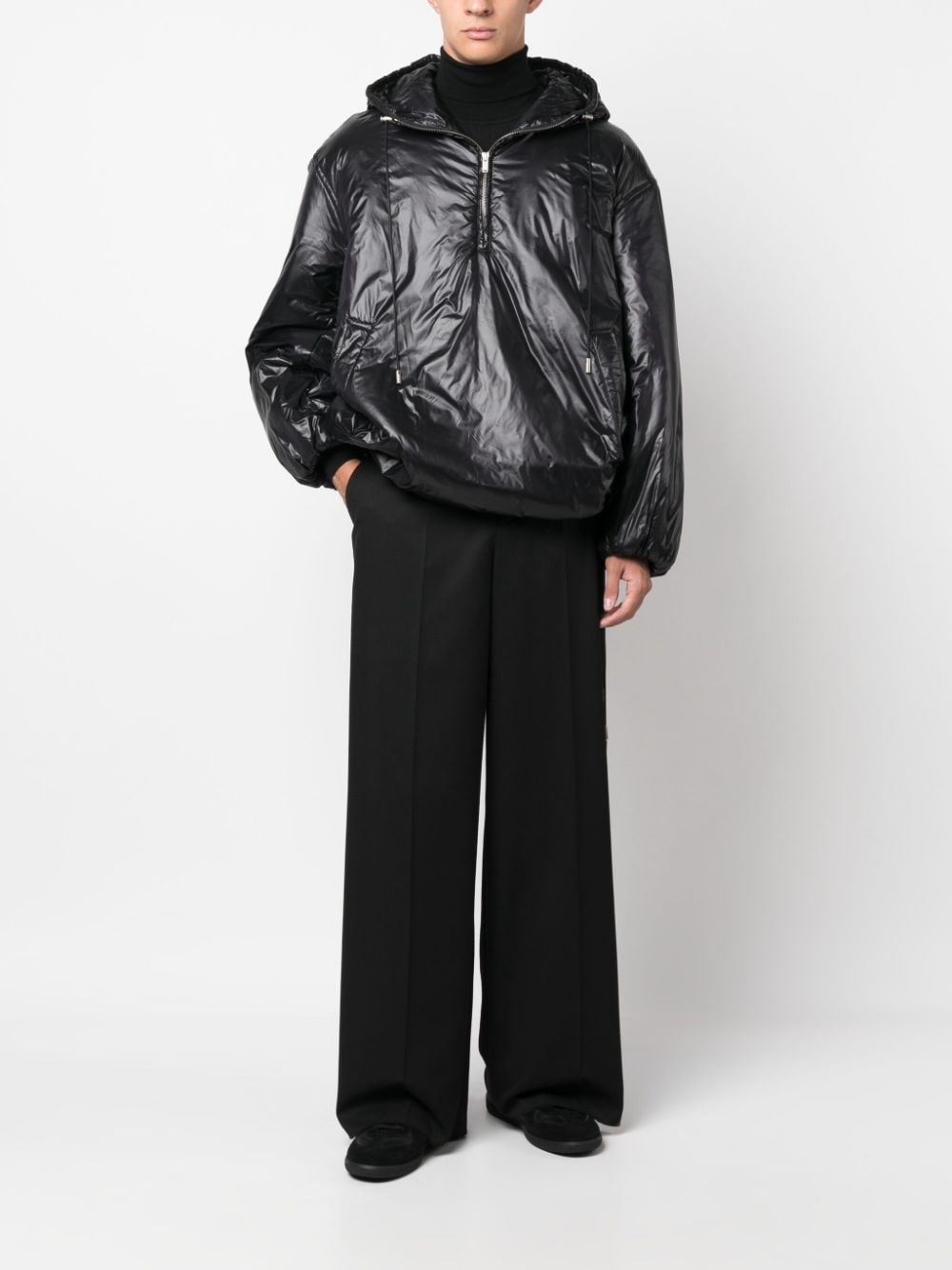 Saint Laurent Coats Black Polyamide Lining: Polyester