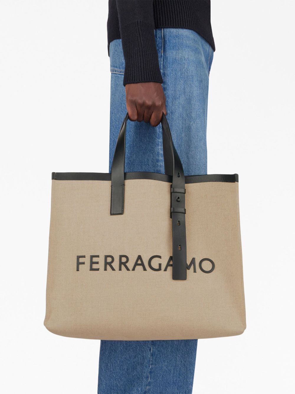 Ferragamo Bags Beige External: Eco-leather