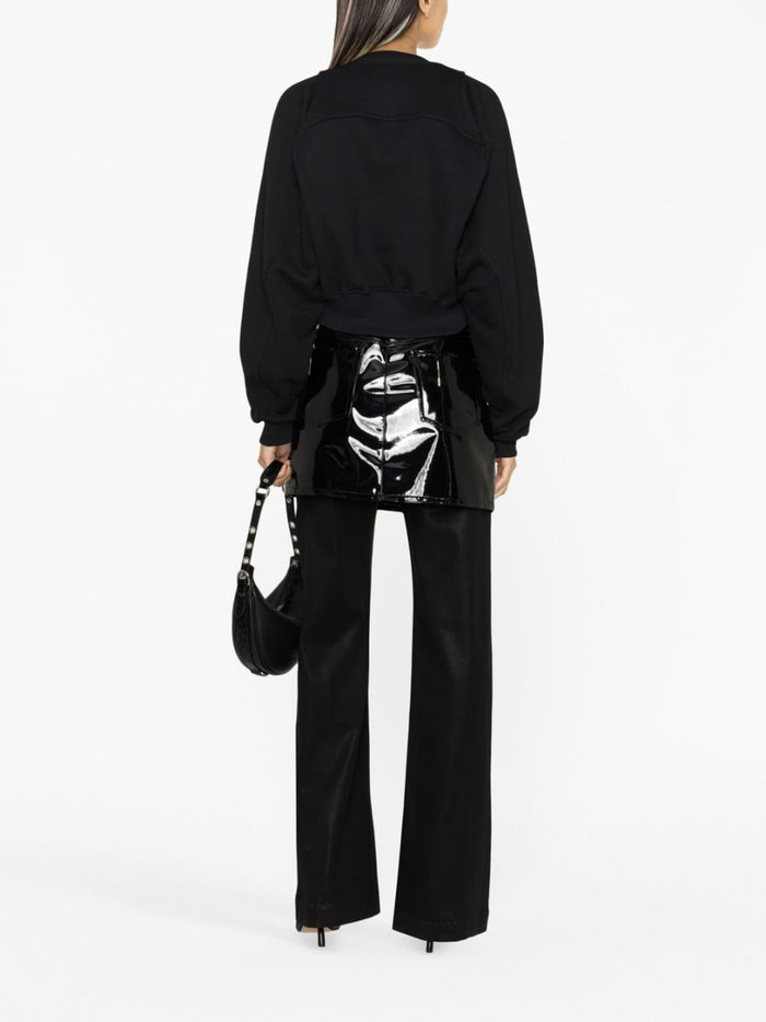 Off White Sweaters Black Cotton