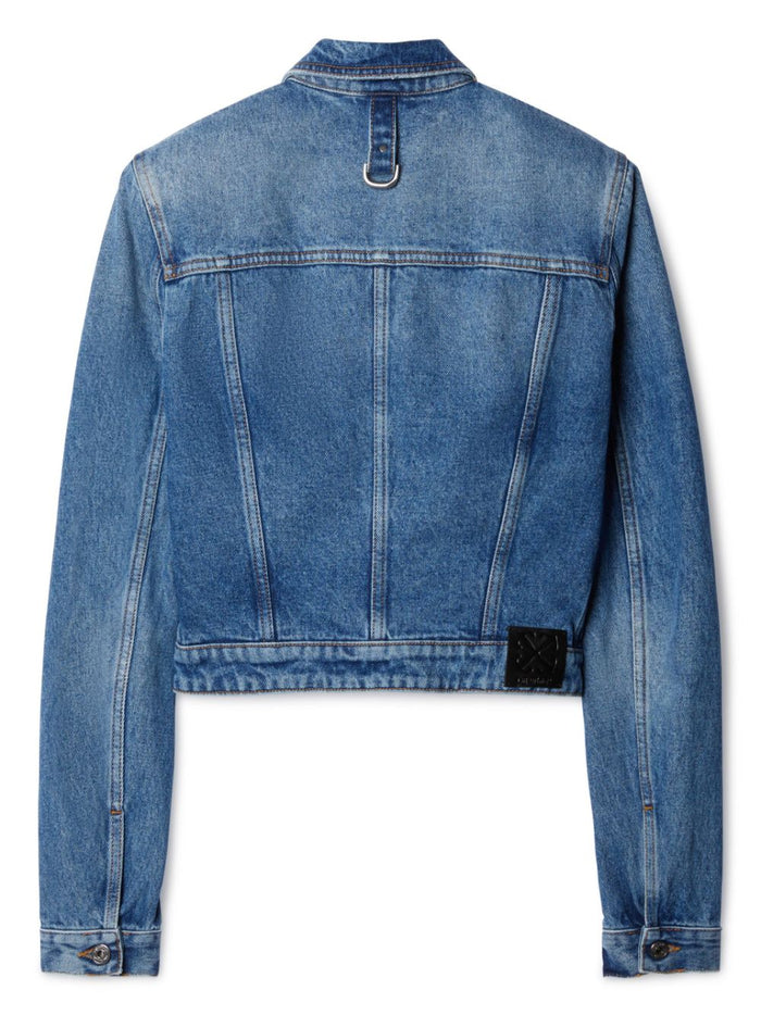 Off White Coats Blue Cotton