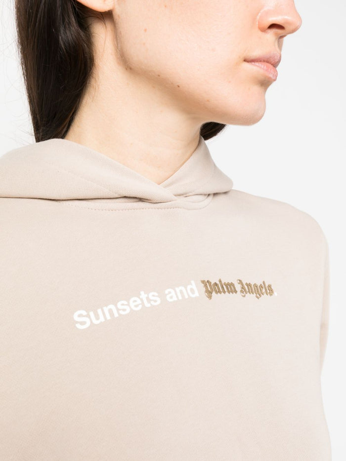 Palm Angels Sweaters Beige Cotton