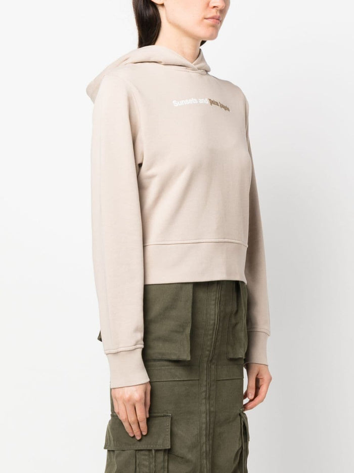 Palm Angels Sweaters Beige Cotton