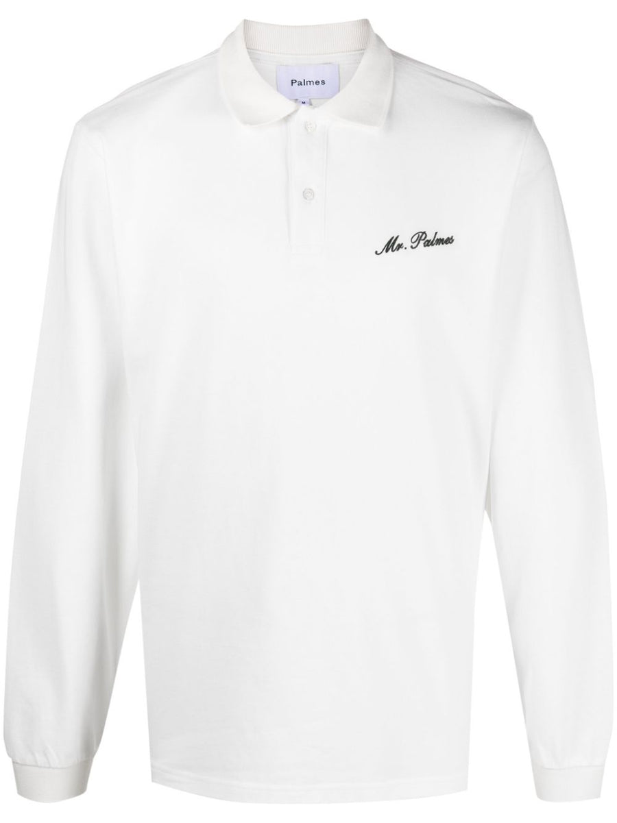 Palmes Logo organic cotton polo shirt
