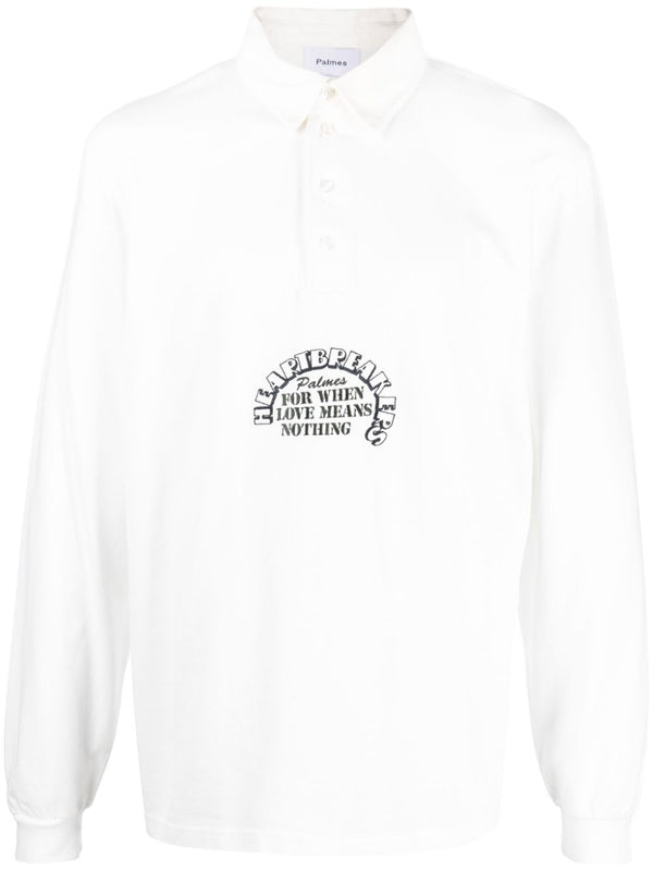 Palmes Logo organic cotton shirt