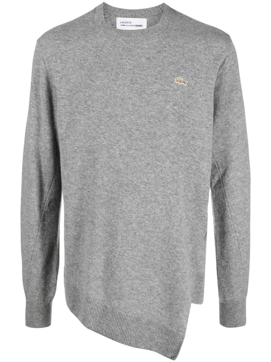 Comme Des Garcons x Lacoste Asymmetric Wool Sweater