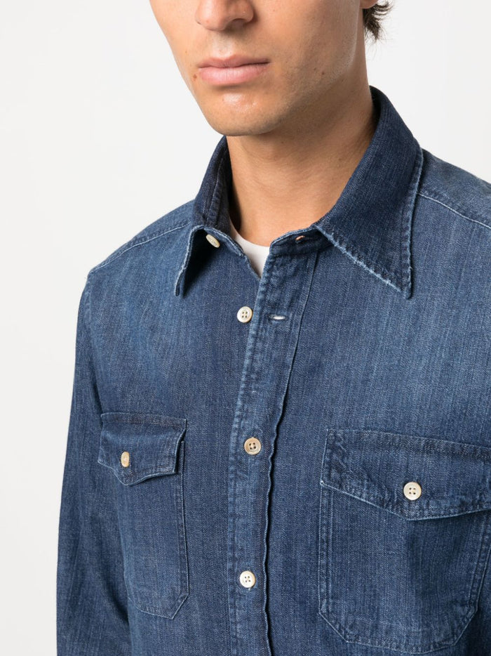 Boglioli Shirts Denim Cotton