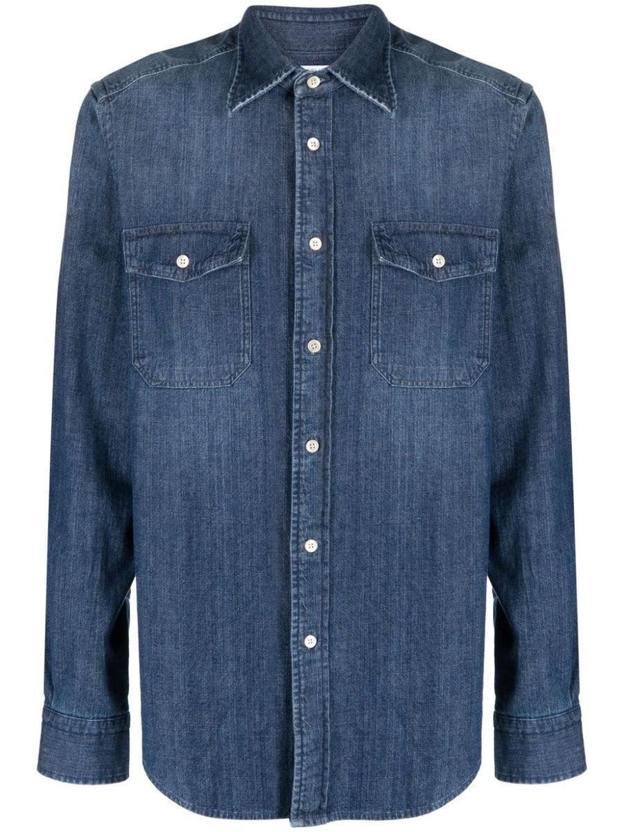 Boglioli Denim button-down shirt