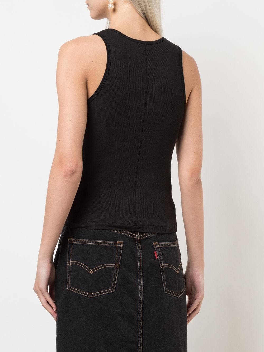 Wardrobe Nyc Top Black Pure Cotton