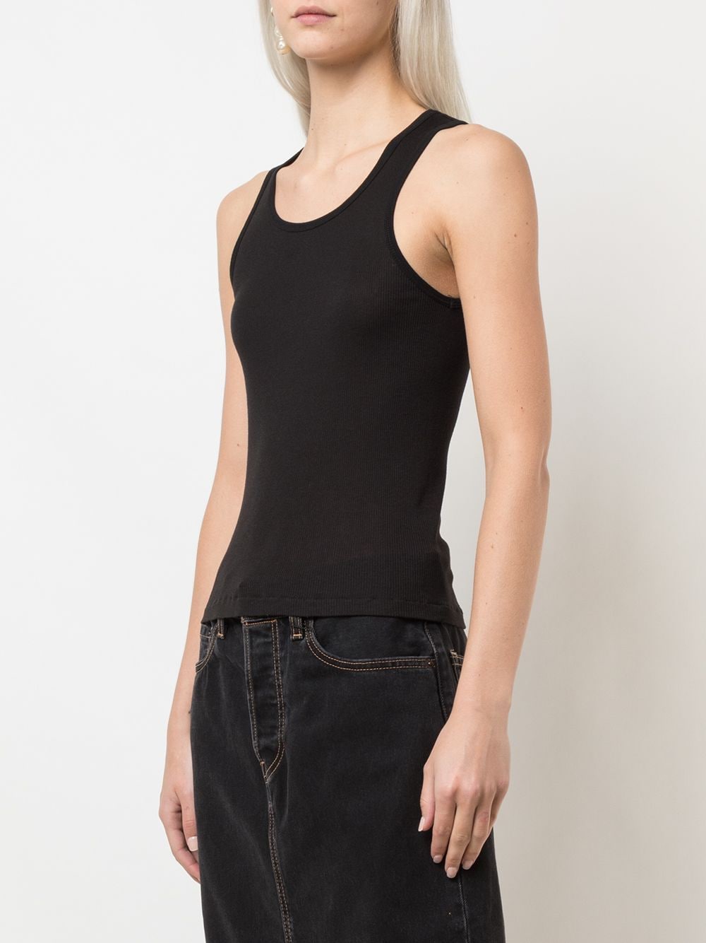 Wardrobe Nyc Top Black Pure Cotton