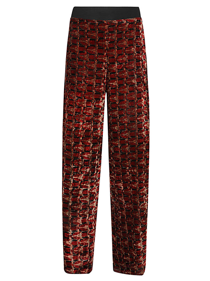 OBIDI Trousers Red Silk