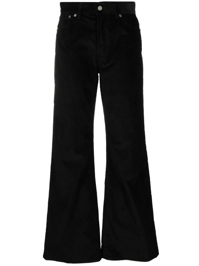 Dondup Trousers Black Cotton