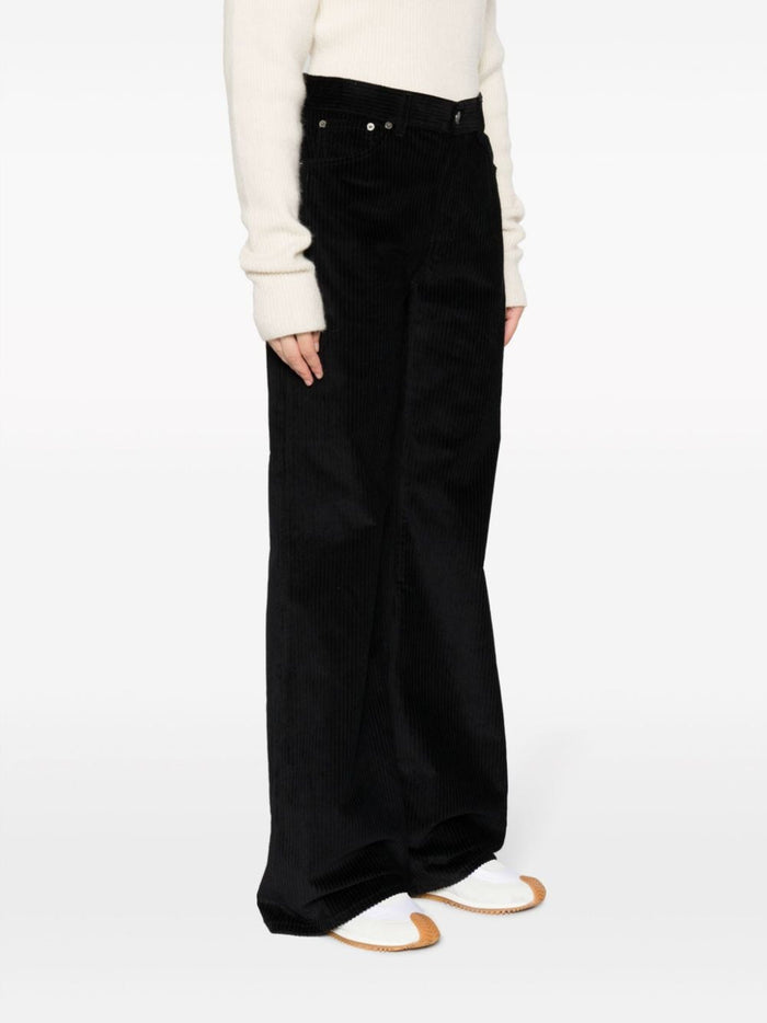 Dondup Trousers Black Cotton