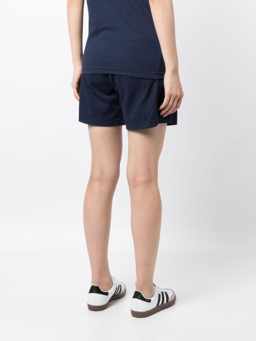 Sporty & Rich Main Shorts Blue Cotton