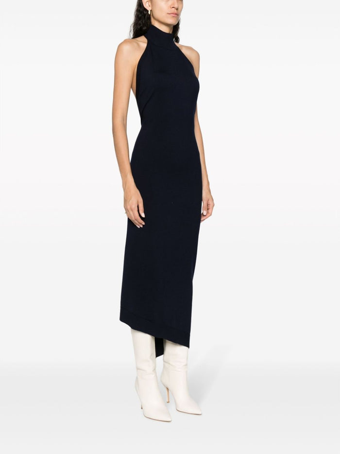 Fendi Dresses Blue Wool Polyamide Elastane