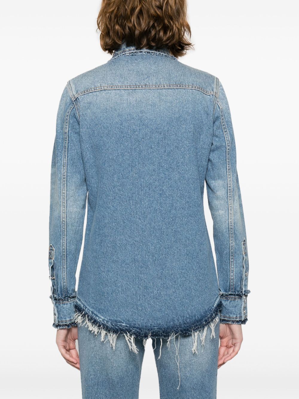 Chloè Shirts Clear Blue Cotton Hemp
