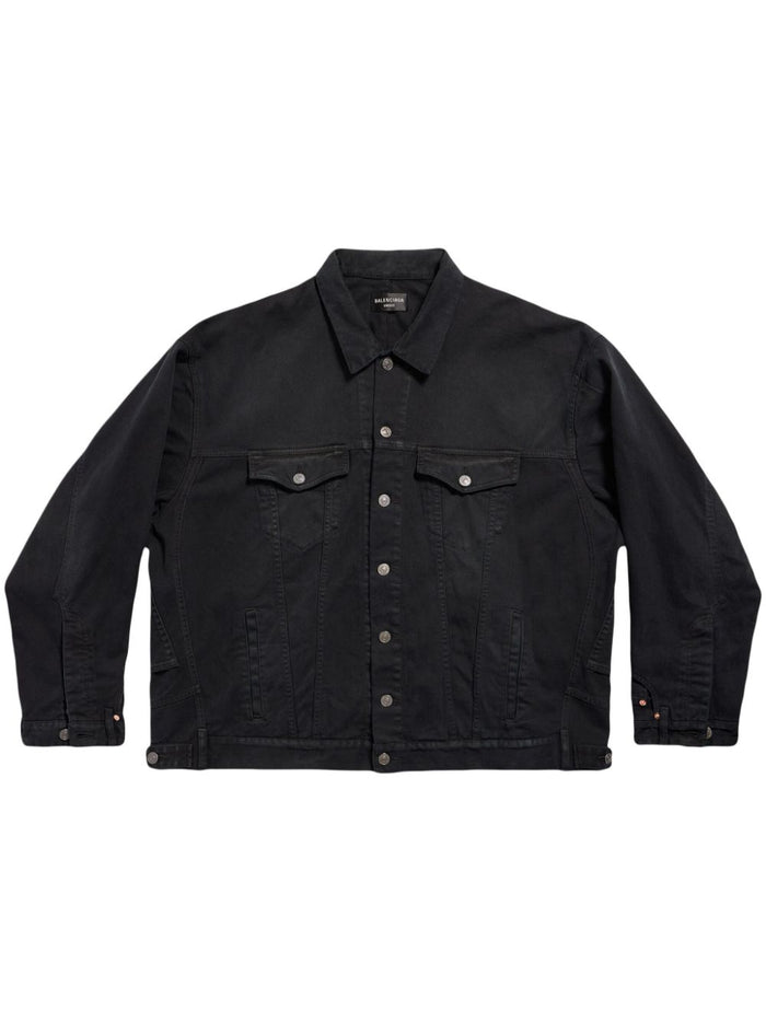Balenciaga Coats Black Cotton