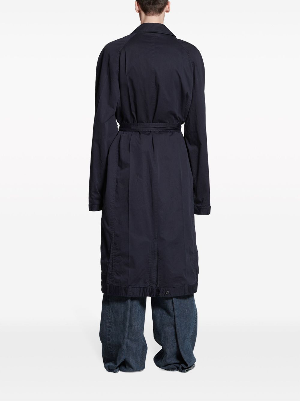 Balenciaga Coats Blue Cotton