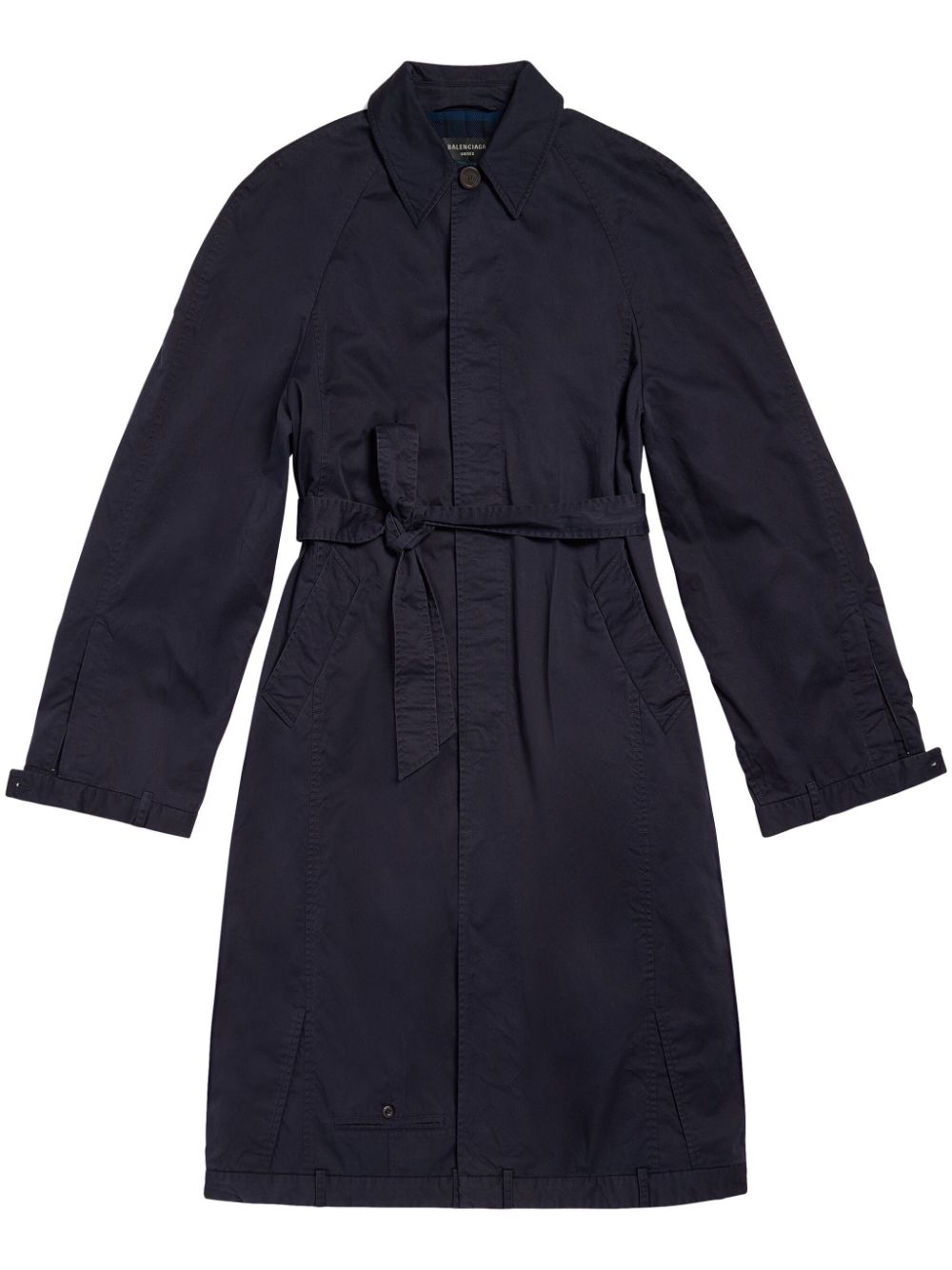Balenciaga Coats Blue Cotton