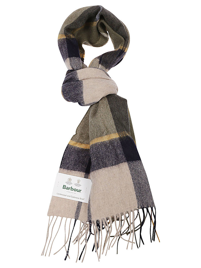 Barbour Scarfs Green Wool Cashmere