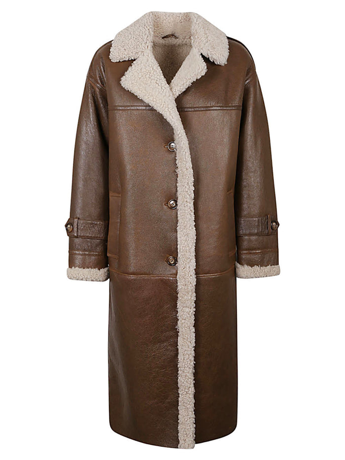 Enes Coats Camel Leather