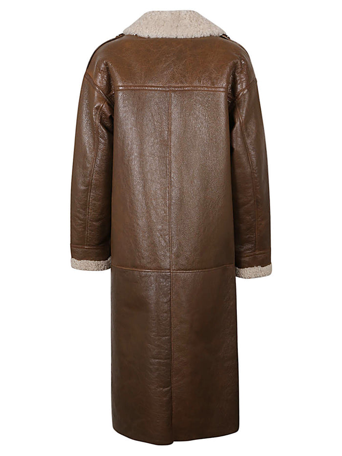 Enes Coats Camel Leather