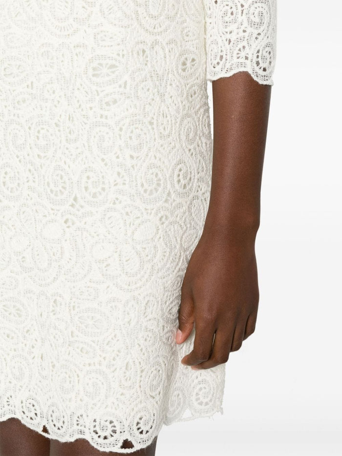 Ermanno Scervino Dresses White Acrylic Wool Polyester