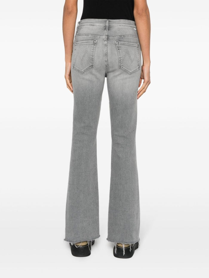 Mother Jeans Grey Cotton Elastane Polyester