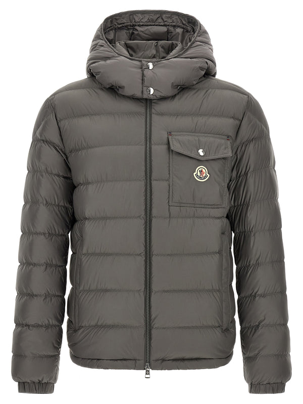 Gray Polyamide Full-Length Jacket Clothing