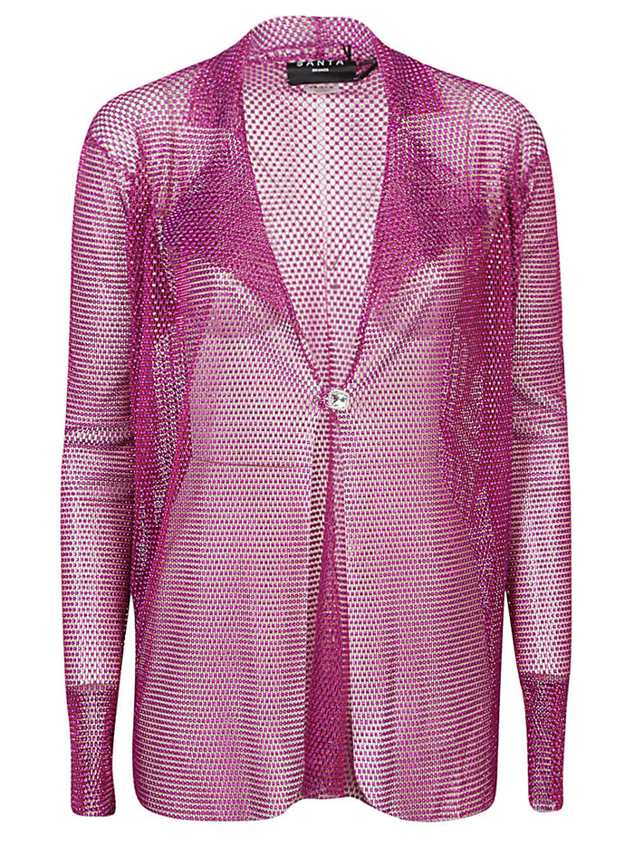 SANTA BRAND Jackets Fuchsia Rhinestone Polyester Cotton