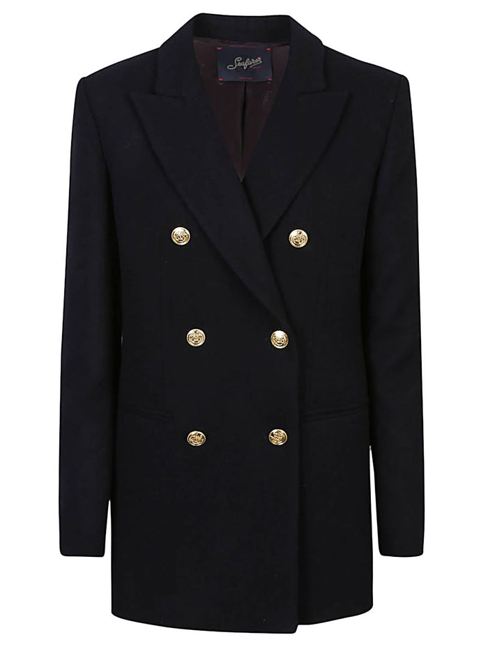 Seafarer Jackets Blue Virgin Wool Cashmere
