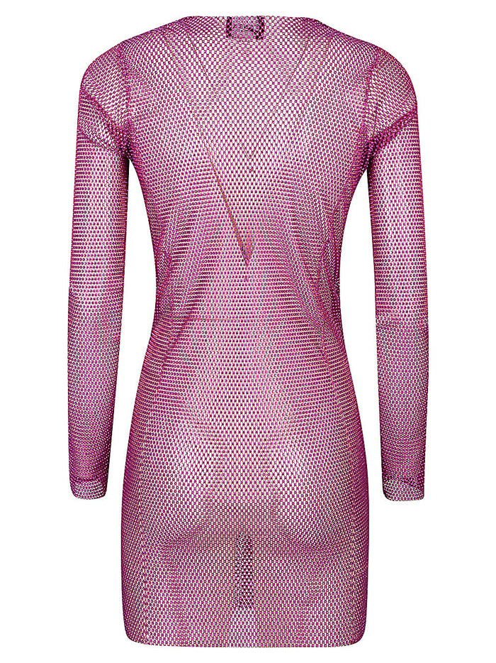 SANTA BRAND Dresses Fuchsia Rhinestone Polyester Cotton