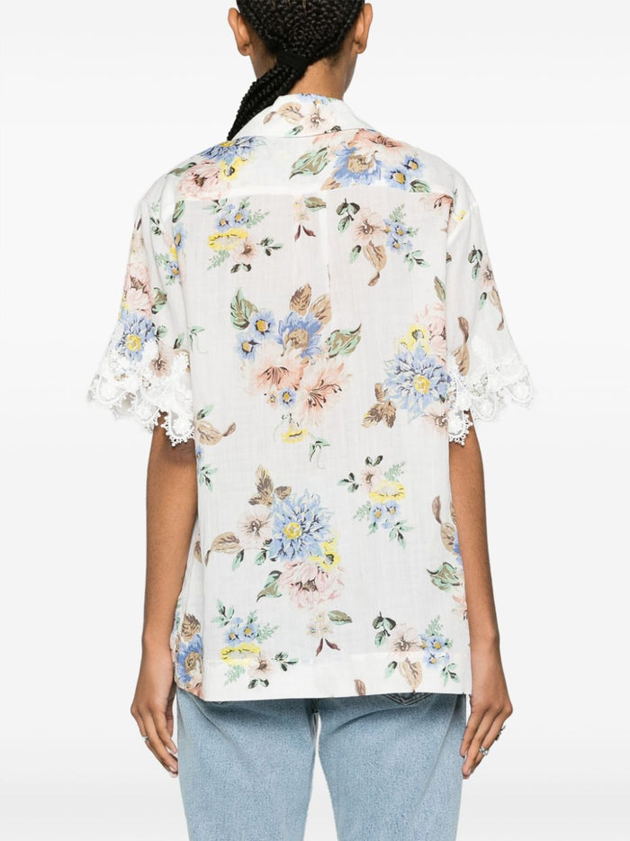 Zimmermann Shirts Blue Ramie