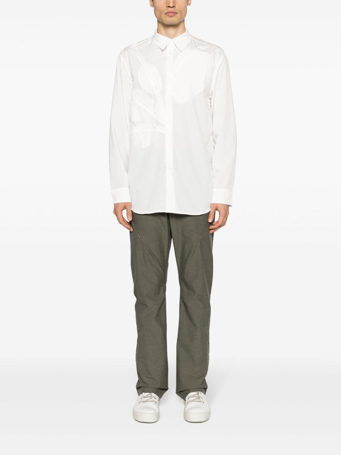 POST ARCHIVE FACTION Trousers Green Cotton Polyurethane