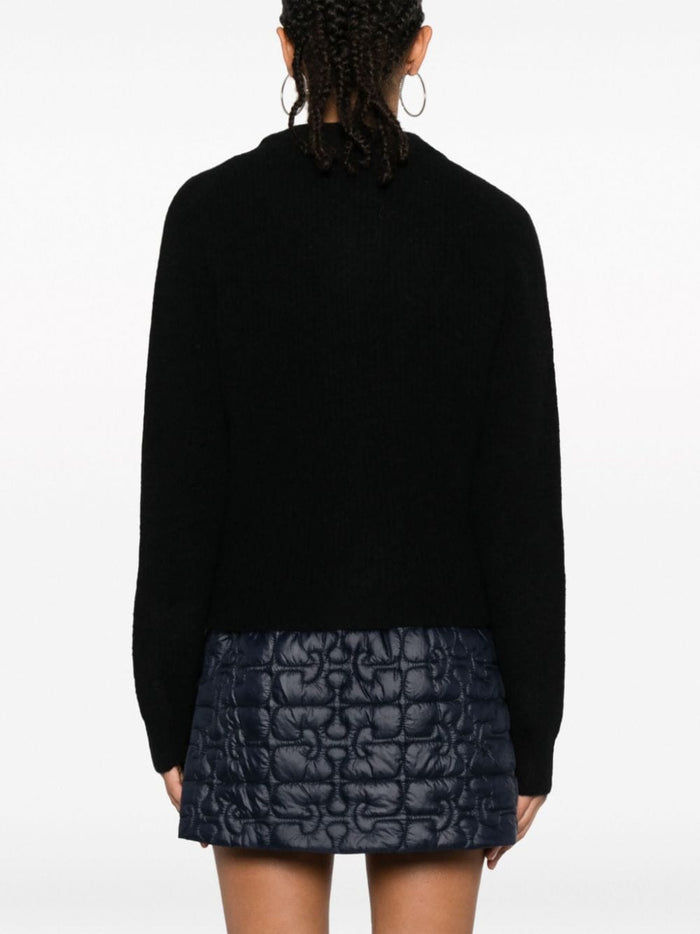 Ganni Sweaters Black Alpaca