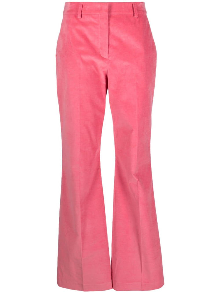 Paul Smith Trousers Pink Cotton Elastane