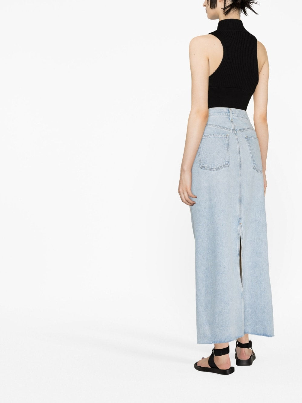 AGOLDE PRE Skirts Clear Blue Organic Cotton