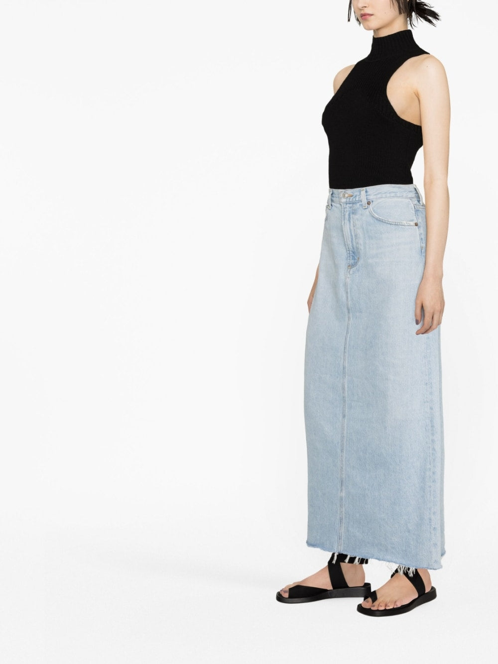 AGOLDE PRE Skirts Clear Blue Organic Cotton