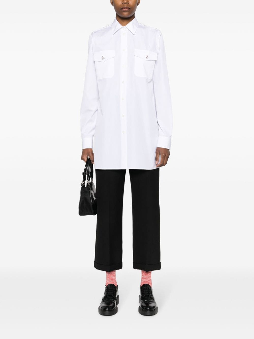 Prada Shirts White Cotton