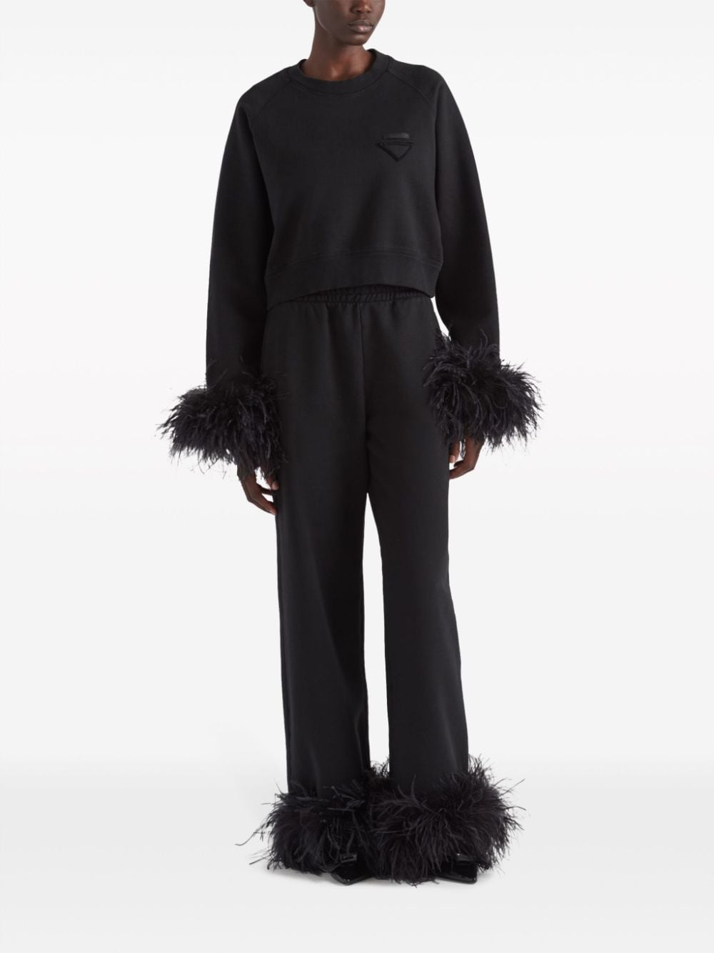 Prada Trousers Black Cotton